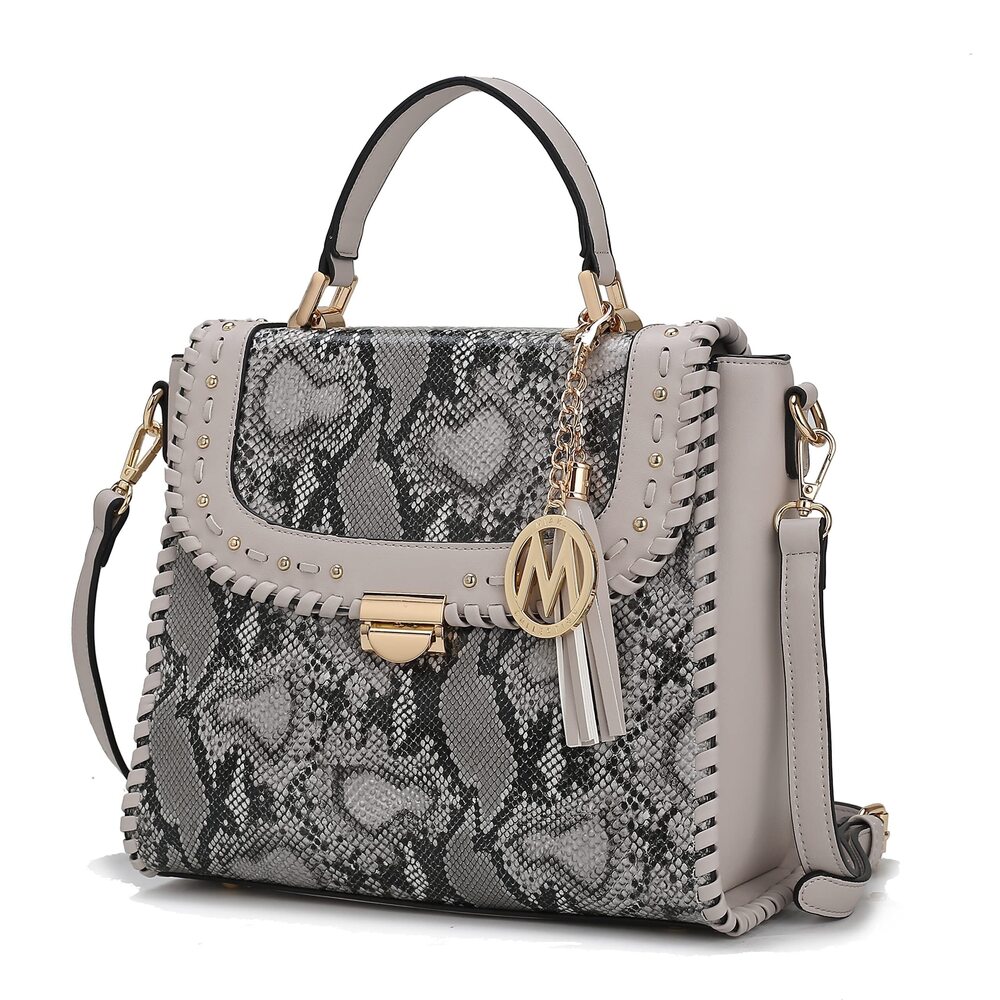 3496 Crossbody Bag , Vegan Leather Satchel Bags Top Handle Shoulder Bag